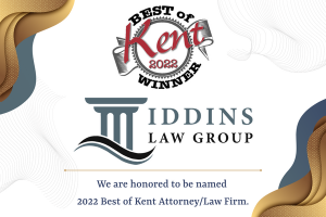 honor to receive the best vote in Kent - Iddins Law group